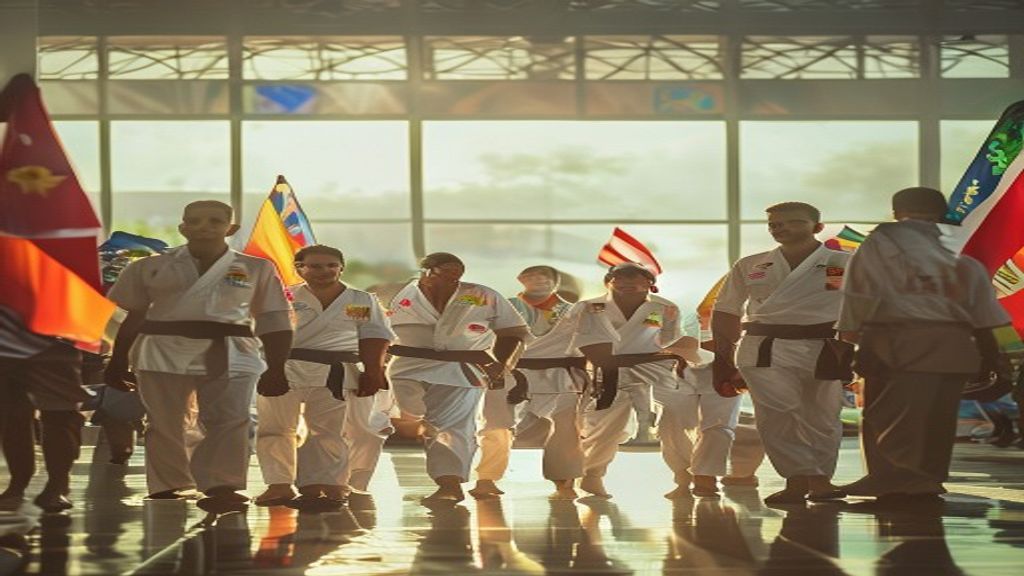 කරාතේ ජාතික කණ්ඩායමට බණ්ඩාරනායක ගුවන් තොටුපළේ උණුසුම් පිළිගැනීම