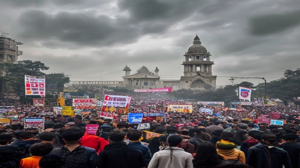ඉන්දියාවේ තරුණ ප්‍රදර්ශකයන් රජය සමඟ කතාබහට යයි, විරෝධය අත්හිටු නොවේ