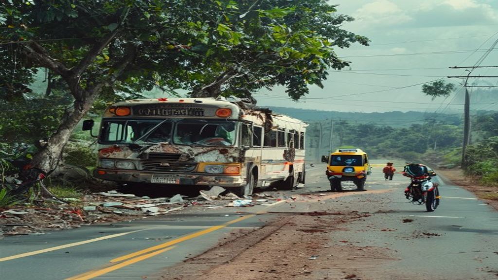 වීරවිල මාර්ගයේ බස් රථ-මෝටර්සයිකල හමු වී 19 දෙනෙකුට තුවාල – 4 ක් අවදානම් තත්ත්වයෙන් හම්බන්තොට රෝහලට යවා ඇත