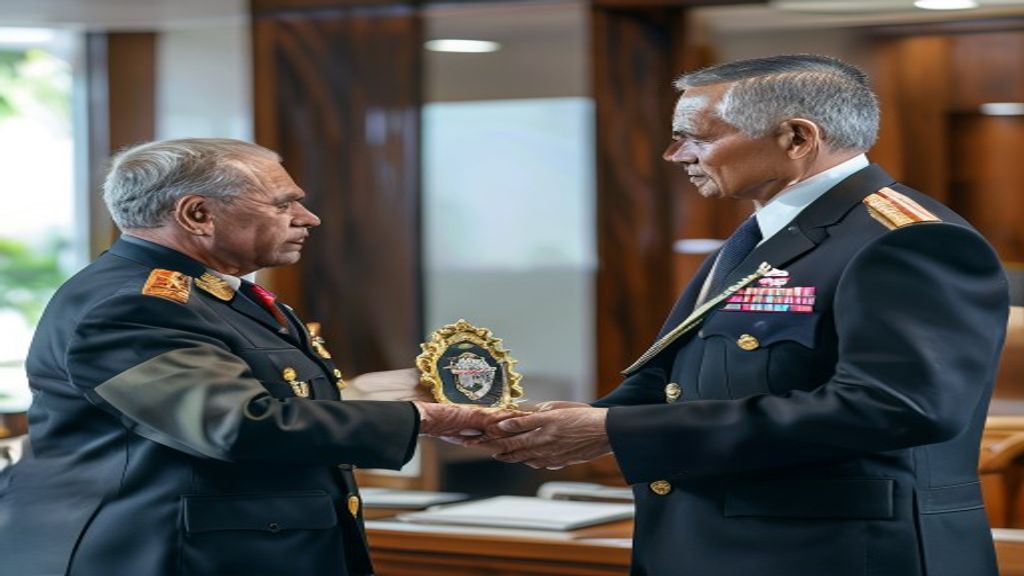 නාවික කමාණ්ඩර් විසිදෙනා ඩැමියන් ෆර්නැන්ඩෝ විදේශ අමාත්‍ය විජිත හේරත් සමඟ සමුළුවට පැමිණිය
